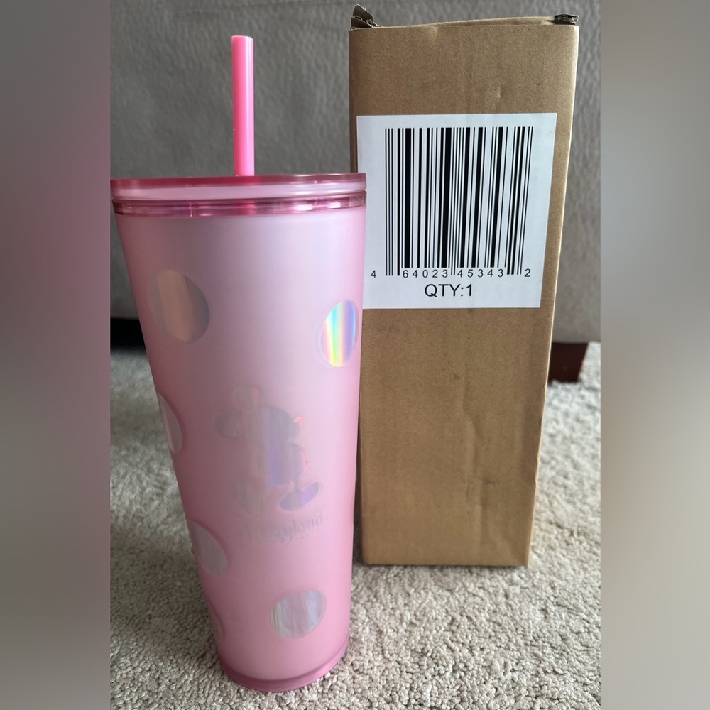 Disneyland Piglet Pink Starbucks Tumbler with Straw